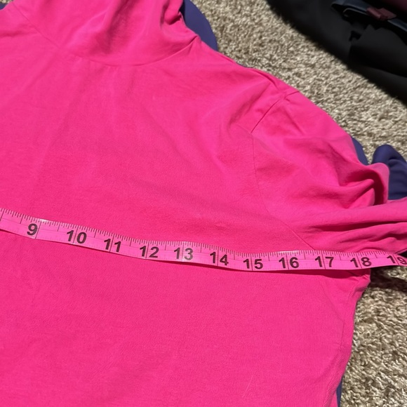 Set of two ruched long sleeve turtlenecks t-shirts from “2 a Tee” (L) EUC! - Picture 8 of 12